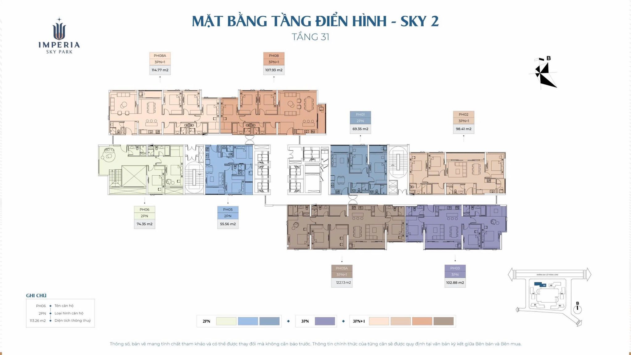 mặt bằng imperia sky park sky 2 tầng 31