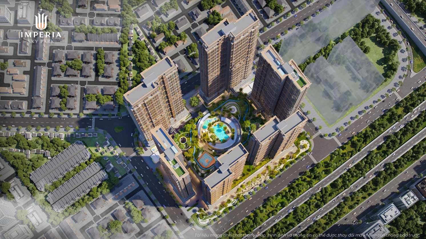 Phối cảnh tổng thể Imperia Sky Park